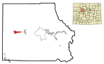 Eagle County Colorado Incorporated and Unincorporated areas Gypsum Highlighted